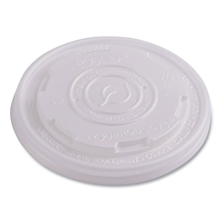 Eco-Products PLA-Laminated Soup Container Lids, Fits 8oz Sizes, Translucent, PK1000 PK EP-ECOLID-SPS